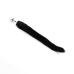 Анальна пробка Fox Tail Black, XL — срібляста