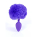 Анальна пробка - Bunny Tail Silicone Purple Plug Purple