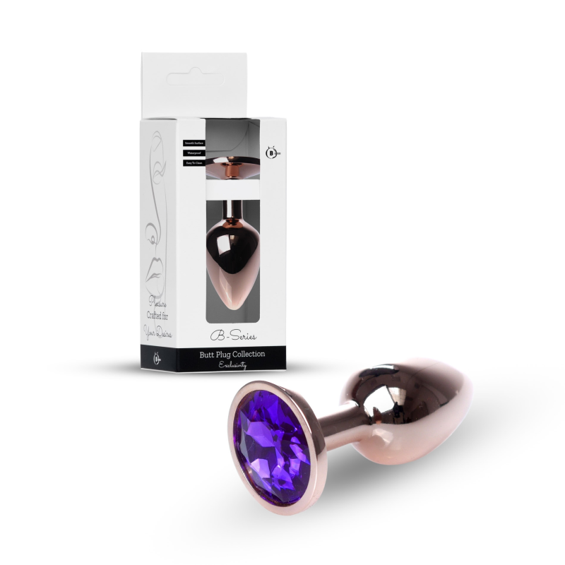 Анальна пробка - Jewellery Red Gold Plug Purple