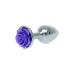 Анальна пробка Jewellery Silver Rose Plug Purple Анальна пробка Jewellery Silver Rose Plug Purple