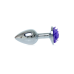 Анальна пробка Jewellery Silver Rose Plug Purple Анальна пробка Jewellery Silver Rose Plug Purple