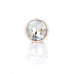 Анальна пробка - Jewellery Pearl Gold Plug Clear S