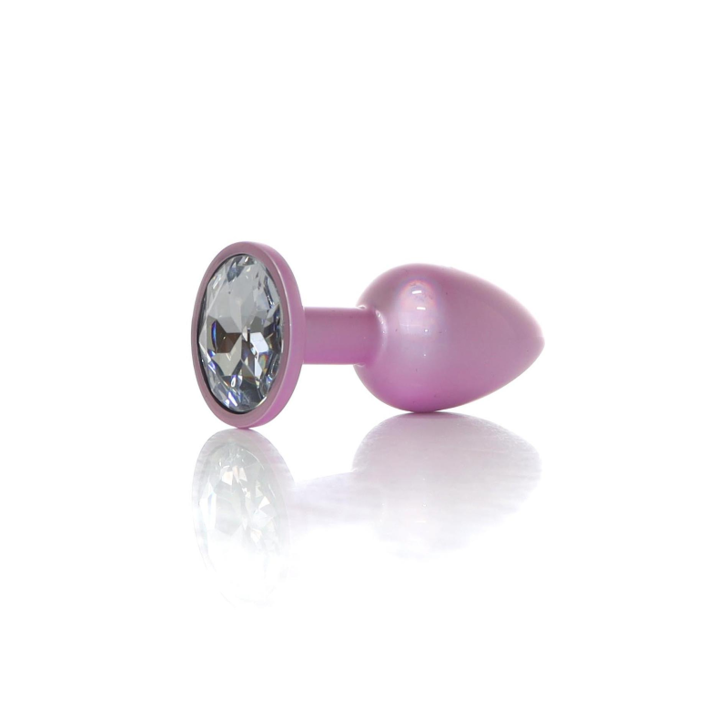 Анальна пробка - Jewellery Pearl Pink Plug Clear S