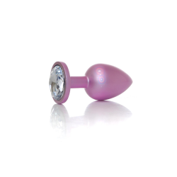 Анальна пробка - Jewellery Pearl Pink Plug Clear L