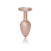 Анальна пробка - Jewellery Pearl Gold Heart Plug Clear S