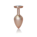 Анальна пробка - Jewellery Pearl Gold Heart Plug Clear M