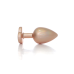 Анальна пробка - Jewellery Pearl Gold Heart Plug Clear L