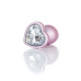 Анальна пробка - Jewellery Pearl Pink Heart Plug Clear S