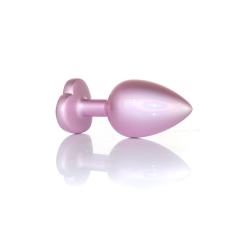 Анальна пробка - Jewellery Pearl Pink Heart Plug Clear L