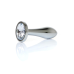 Анальна пробка - Jewellery Silver Plug Clear S