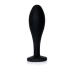 Анальна пробка - Jewellery Silicone Black Plug M Clear