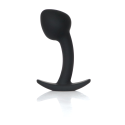 Анальна пробка - Silicone Black Curved Plug M