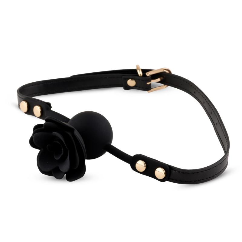 Кляп Black Rose Ball Gag чорний