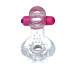 Ерекційне віброкільце Tongue Vibro CockRing Clear