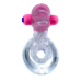 Ерекційне віброкільце Tongue Vibro CockRing Clear