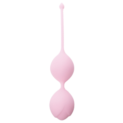 Вагінальні кульки Silicone Kegel Balls рожеві 36 мм