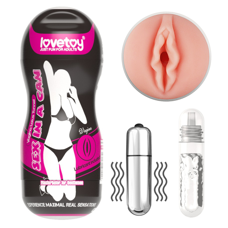 Мастурбатор - Sex In A Can Vagina Lotus Tunnel Vibrating