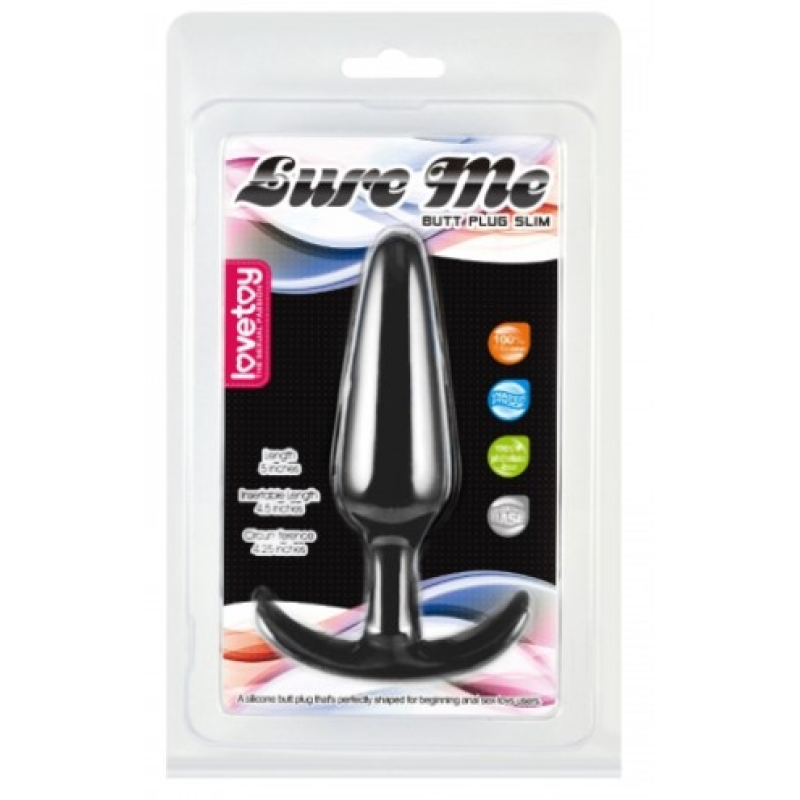 Анальна пробка Lure Me Butt Plug L чорна Анальна пробка Lure Me Butt Plug L чорна
