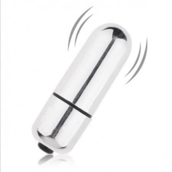 Вібропуля сріблястa X-Basic Bullet Mini 10 режимів