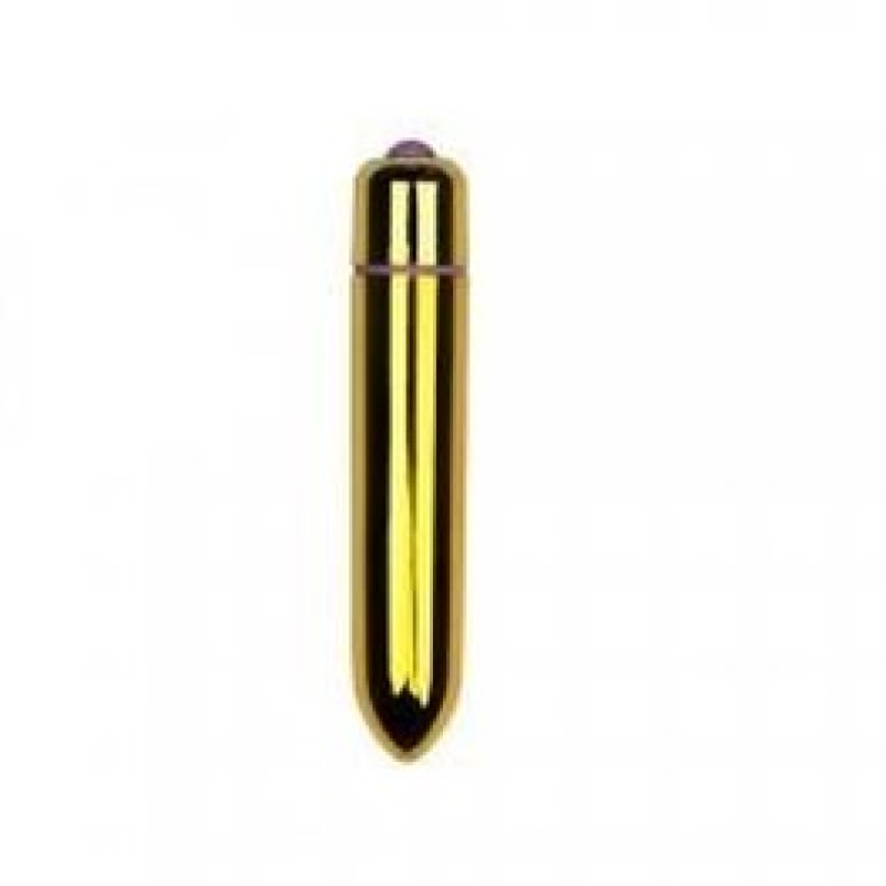 Вібропуля X-Basic Bullet Long 10 швидкостей золотиста