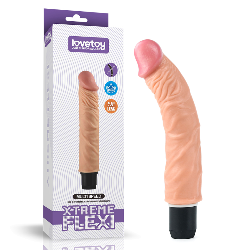 Реалістичний вібратор Xtreme Flexi Vibrator тілесний Реалістичний вібратор Xtreme Flexi Vibrator тілесний