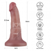 Реалістичний вібратор Vibrating Dual Density Power Cock 6'' тілесний