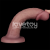 Реалістичний вібратор Vibrating Dual Density Power Cock 8'' тілесний