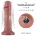 Реалістичний вібратор Vibrating Dual Density Power Cock 8'' тілесний
