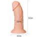 Реалістичний фалоімітатор King-Sized Curved Dildo тілесний Реалістичний фалоімітатор King-Sized Curved Dildo тілесний