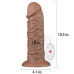 Реалістичний вібратор King-Sized коричневий LoveToy
