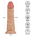 Реалістичний вібратор Vibrating Power Basics Cock 7'' тілесний Реалістичний вібратор Vibrating Power Basics Cock 7'' тілесний