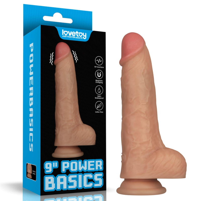 Реалістичний вібратор Vibrating Power Basics Cock 23см Реалістичний вібратор Vibrating Power Basics Cock 23см
