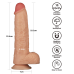 Реалістичний вібратор Vibrating Power Basics Cock тілесний 23.6см