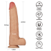 Реалістичний вібратор Vibrating Power Basics Cock 11" тілесний Реалістичний вібратор Vibrating Power Basics Cock 11" тілесний