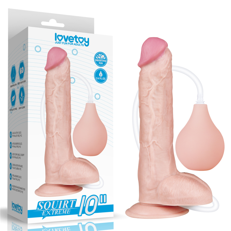 Фалоімітатор - Squirt Extreme Dildo 10" Flesh