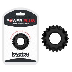 Ерекційне кільце чорне Power Plus Ерекційне кільце чорне Power Plus