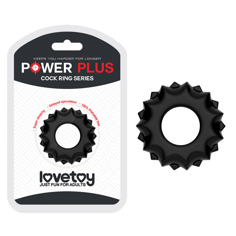 Ерекційне кільце чорне Power Plus Ерекційне кільце чорне Power Plus