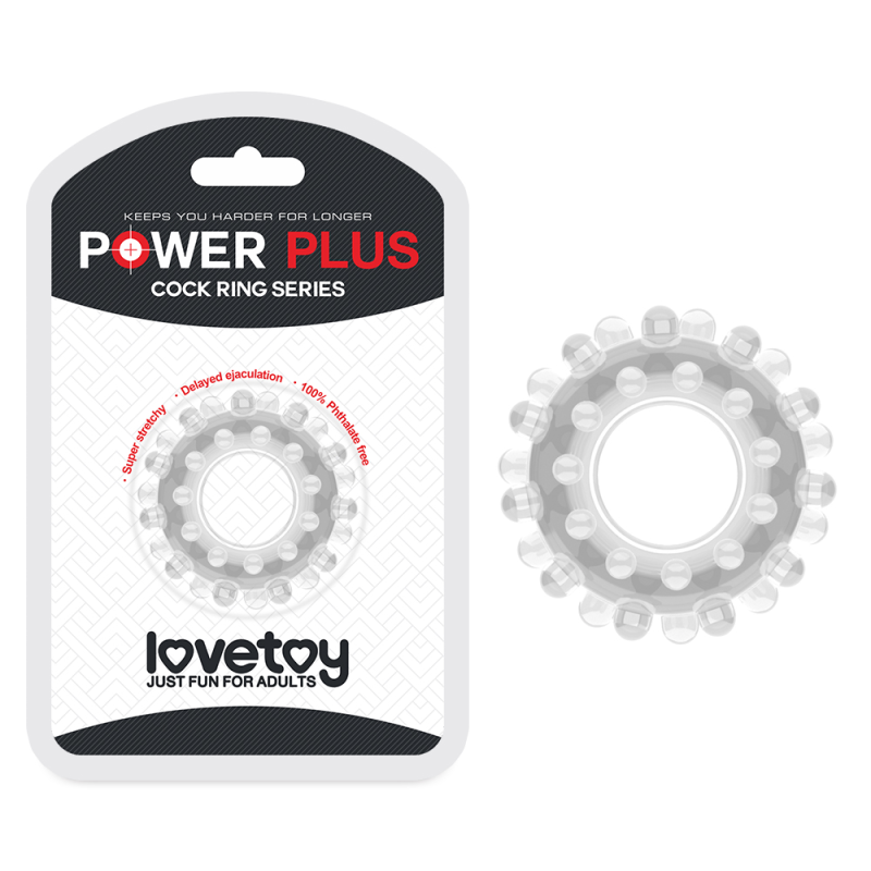 Ерекційне кільце Power Plus Cockring 2 Clear прозоре Ерекційне кільце Power Plus Cockring 2 Clear прозоре