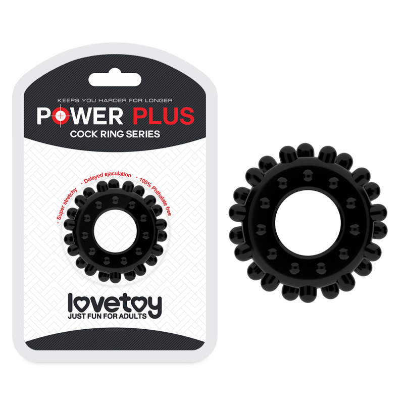 Ерекційне кільце Power Plus Cockring 2 Black Ерекційне кільце Power Plus Cockring 2 Black