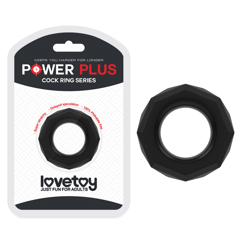 Ерекційне кільце Power Plus Cockring 4 чорне
