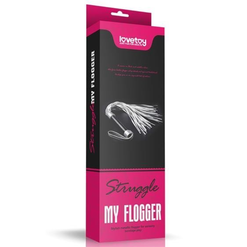 Флогер Struggle My Flogger сріблястий Флогер Struggle My Flogger сріблястий