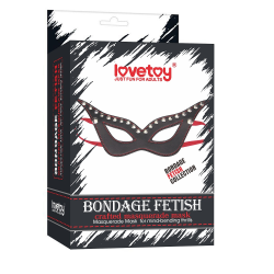 Маска чорна Bondage Fetish Crafted Masquerade