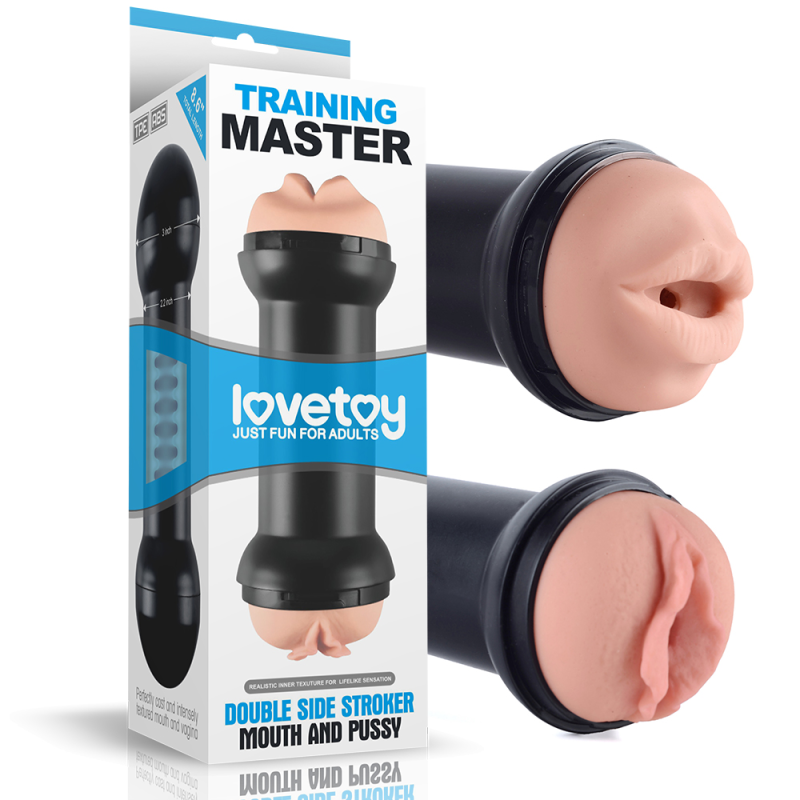 Мастурбатор - Traning Master Double Side Stroker Mouth And Pussy