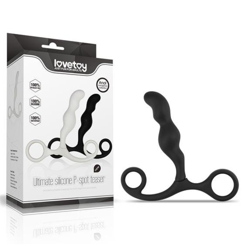 Масажер простати - Anal Indulgence Collection Ultimate Silicone P-Spot Teaser Black