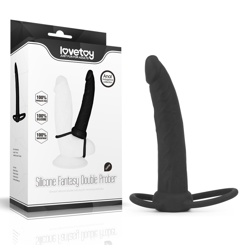 Насадка для подвійного проникнення - Anal Indulgence Collection Silicone Fantasy Double Prober