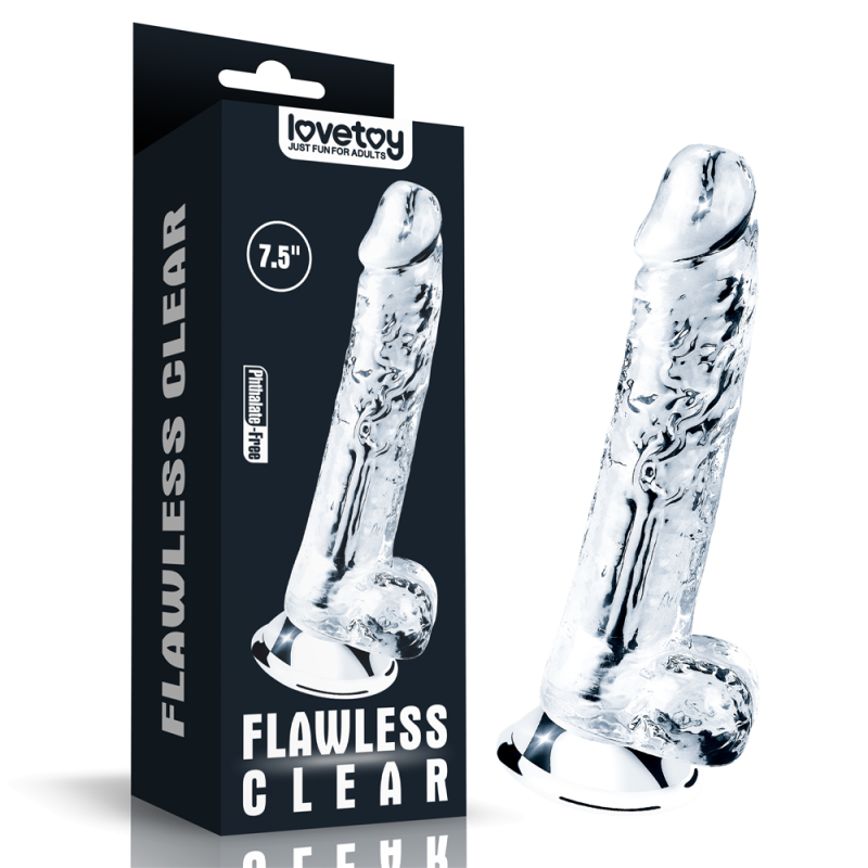 Фалоімітатор - Flawless Clear Dildo 7.5" Clear