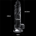 Фалоімітатор - Flawless Clear Dildo 7.5" Clear