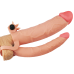 Насадка на член - Pleasure X-Tender Vibrating Double Penis Sleeve Add 3" Flesh