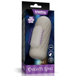 Мастурбатор - Knights Ring Vibrating Dual Purpose Sleeve-Spiral