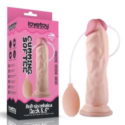 Реалістичний фалоімітатор Soft Ejaculation Cock 8.5" тілесний